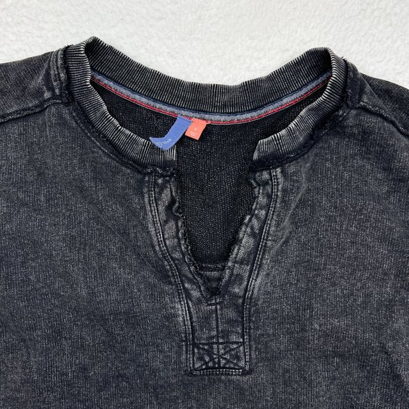 Pilcro | Split-Hem Tunic Top Color Carbon Long Sleeve V Neck Size Small - Picture 3 of 9